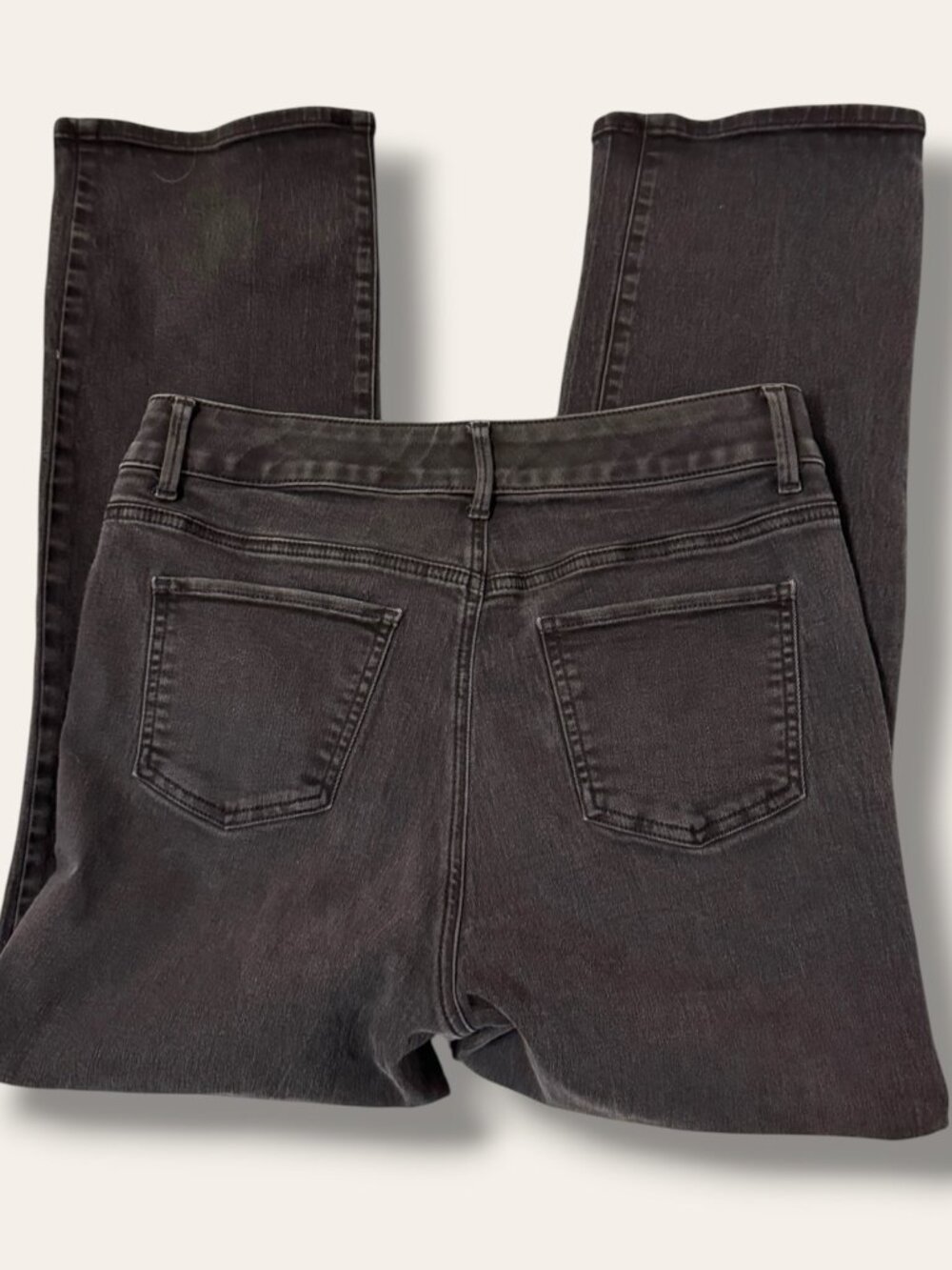 Talbots Jeans Womens 10P Barely Boot Jean Petite Stretch Bootcut Black Denim - Picture 1 of 10